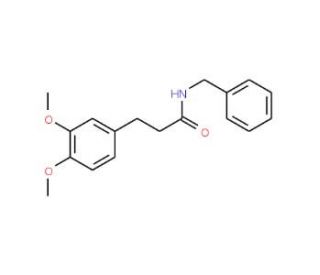 N-Benzyl-3-(3&prime;,4&prime;-dimethoxyphenyl)propanamide (CAS 40958-49-4) - chemical structure image