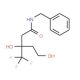 N-benzyl-3,5-dihydroxy-3-(trifluoromethyl)pentanamide - chemical structure image