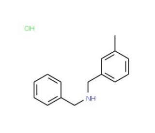 N-Benzyl(3-methylphenyl)methanamine hydrochloride (CAS 15429-17-1) - chemical structure image