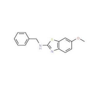 N-benzyl-6-methoxy-1,3-benzothiazol-2-amine (CAS 16763-01-2) - chemical structure image
