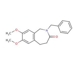 N-Benzyl-7,8-dimethoxy-2,3,4,5-tetrahydro-2-benzazepine-3-one (CAS 887352-89-8) - chemical structure image