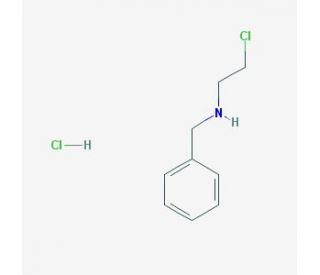 N-benzyl-N-(2-chloroethyl)amine hydrochloride (CAS 6288-63-7) - chemical structure image