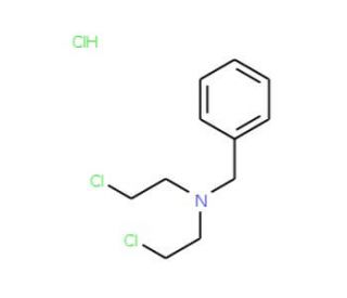 N-Benzyl-N,N-bis(2-chloroethyl)amine hydrochloride (CAS 10429-82-0) - chemical structure image