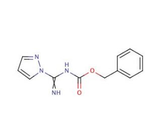 N-(Benzyloxycarbonyl)-1H-pyrazole-1-carboxamidine (CAS 152120-62-2) - chemical structure image