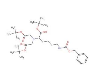 N-Benzyloxycarbonyl-N-(5-Amino-1-carboxypentyl)iminodiacetic Acid, Tri-t-butyl Ester - chemical structure image
