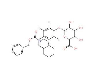N-Benzyloxycarbonyl N-Desmethyl Dextrorphan-d3 &beta;-D-O-Glucuronide - chemical structure image