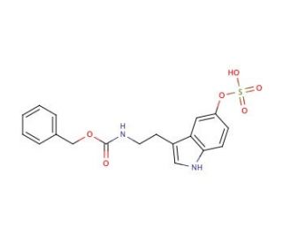 N-Benzyloxycarbonyl Serotonin O-Sulfate - chemical structure image