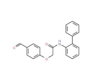 N-Biphenyl-2-yl-2-(4-formyl-phenoxy)-acetamide - chemical structure image