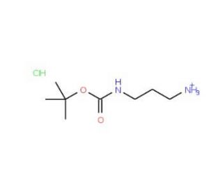 N-Boc-1,3-diaminopropane hydrochloride (CAS 127346-48-9) - chemical structure image