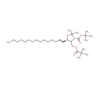 N-Boc-1-pivaloyl-D-erythro-sphingosine-2,3-N,O-acetonide - chemical structure image