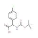 N-Boc-2-(4′-chlorophenyl)-DL-glycine (CAS 209525-73-5) - chemical structure image