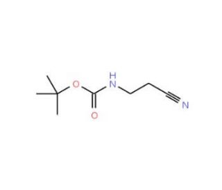 N-Boc-2-Cyano-ethylamine (CAS 53588-95-7) - chemical structure image