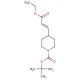 N-Boc-(2-Ethoxycarbonyl-vinyl)-piperidine) (CAS 198895-61-3) - chemical structure image