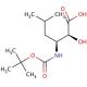 N-Boc-(2S,3S)-3-amino-2-hydroxy-5-methylhexanoic acid (CAS 73397-27-0) - chemical structure image
