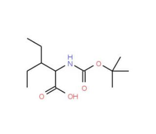 N-Boc-3-ethyl-L-norvaline (CAS 35264-04-1) - chemical structure image