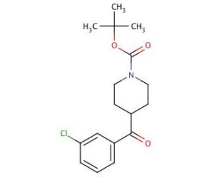 N-Boc-4-(3-chlorobenzoyl)piperidine (CAS 912768-88-8) - chemical structure image