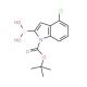 N-Boc-4-chloro-2-indolylboronic acid (CAS 475102-11-5) - chemical structure image