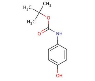 N-Boc-4-hydroxyaniline (CAS 54840-15-2) - chemical structure image