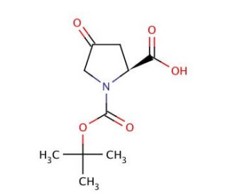 N-Boc-4-oxo-L-proline (CAS 84348-37-8) - chemical structure image