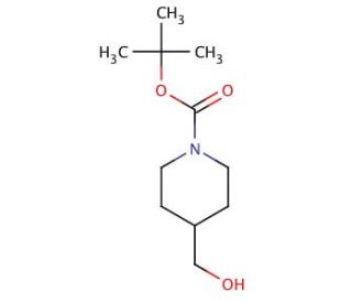 N-Boc-4-piperidinemethanol (CAS 123855-51-6) - chemical structure image