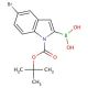 N-(Boc-5-bromo-2-indolyl)boronic acid (CAS 475102-13-7) - chemical structure image