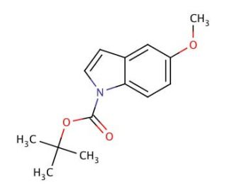 N-Boc-5-methoxyindole (CAS 99275-47-5) - chemical structure image