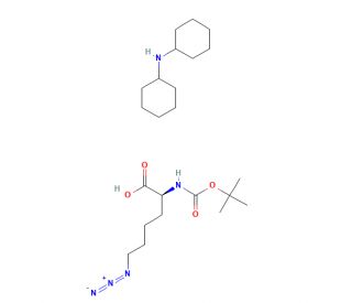 N-Boc-6-azido-L-norleucine cyclohexylammonium Salt (CAS 2098497-30-2) - chemical structure image