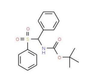 N-Boc-&alpha;-(phenylsulfonyl)benzylamine - chemical structure image
