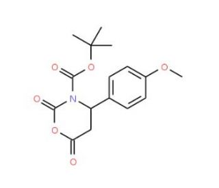 N-Boc-beta-alanine-beta-4&prime;-methoxyphenyl-N-carboxyanhydride (CAS 886362-61-4) - chemical structure image