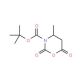 N-Boc-beta-alanine-beta-methyl-N-carboxyanhydride (CAS 357610-31-2) - chemical structure image