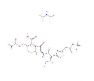 N-Boc Cefcapene N,N-Diisopropylamine (CAS 153012-37-4) - chemical structure image