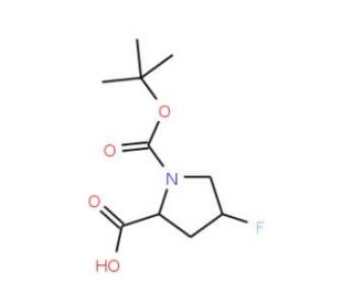N-Boc-cis-4-fluoro-L-proline (CAS 203866-13-1) - chemical structure image