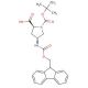 N-Boc-cis-4-N-Fmoc-amino-L-proline (CAS 174148-03-9) - chemical structure image