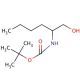 N-Boc-DL-2-amino-1-hexanol (CAS 137258-12-9) - chemical structure image