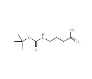 N-Boc-&gamma;-aminobutyric acid (CAS 57294-38-9) - chemical structure image