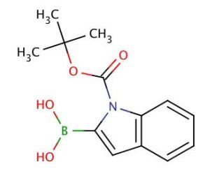 N-Boc-indole-2-boronic acid (CAS 213318-44-6) - chemical structure image