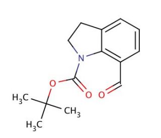 N-Boc-indoline-7-carboxaldehyde (CAS 174539-67-4) - chemical structure image