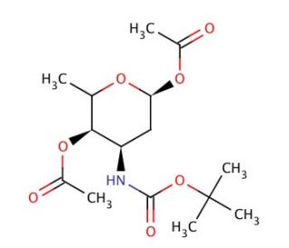 N-Boc-L-acosamine Diacetate (2:1 &alpha;:&beta; Mixture) - chemical structure image