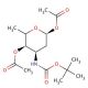 N-Boc-L-acosamine Diacetate (2:1 α:β Mixture) - chemical structure image