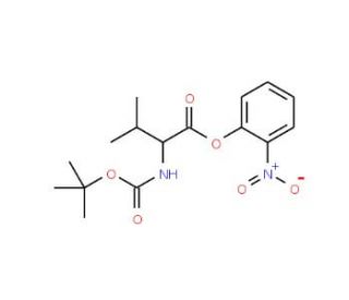 N-Boc-L-valine-O-nitrophenyl Ester (CAS 41120-72-3) - chemical structure image