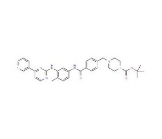 N-Boc-N-Desmethyl Imatinib (CAS 1076199-23-9) - chemical structure image