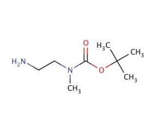 N-Boc-N-methylethylenediamine (CAS 121492-06-6) - chemical structure image