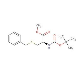 N-Boc-S-benzyl-L-cysteine Methyl Ester (CAS 55478-08-5) - chemical structure image