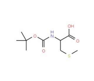 N-Boc-S-methyl-L-cysteine (CAS 16947-80-1) - chemical structure image