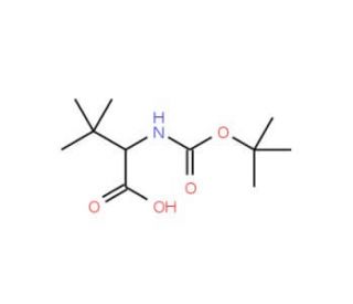 N-Boc-t-butylglycine (CAS 169870-82-0) - chemical structure image