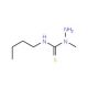 N-butyl-1-methylhydrazinecarbothioamide (CAS 21198-52-7) - chemical structure image