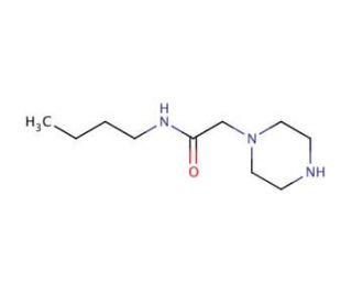 N-butyl-2-piperazin-1-ylacetamide - chemical structure image