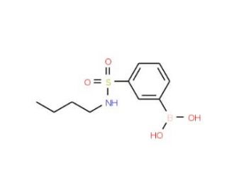 N-Butyl 3-boronobenzenesulfonamide (CAS 871329-78-1) - chemical structure image