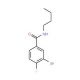 N-Butyl 3-bromo-4-fluorobenzamide (CAS 1065074-05-6) - chemical structure image