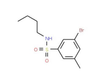 N-Butyl 3-bromo-5-methylbenzenesulfonamide (CAS 1020252-93-0) - chemical structure image